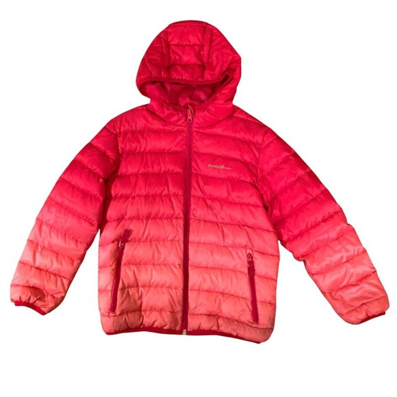 Eddie Bauer Girl’s Puffer Jacket in Red – Size 10YO - Picture 1 of 4